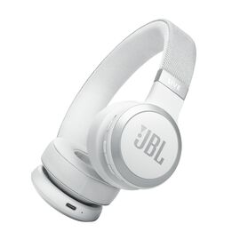JBL Live 670NC - White - Wireless On-Ear Headphones with True Adaptive Noise Cancelling - Hero
